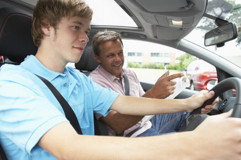 Teenage,Boy,Taking,A,Driving,Lesson